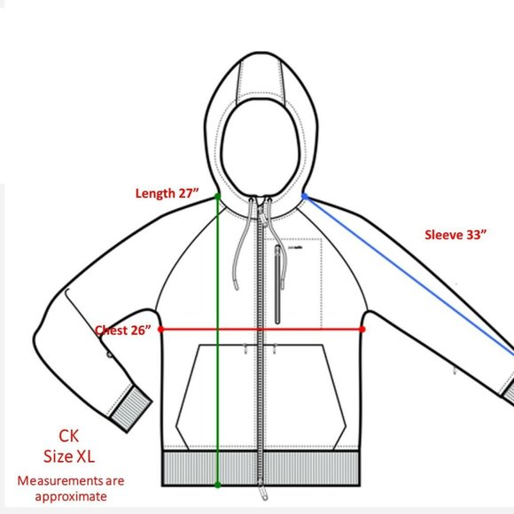 Calvin Klein Jeans Men's Full Zip Hooded Windbreaker Jacket Black 2490 0029 010 - Picture 15 of 16